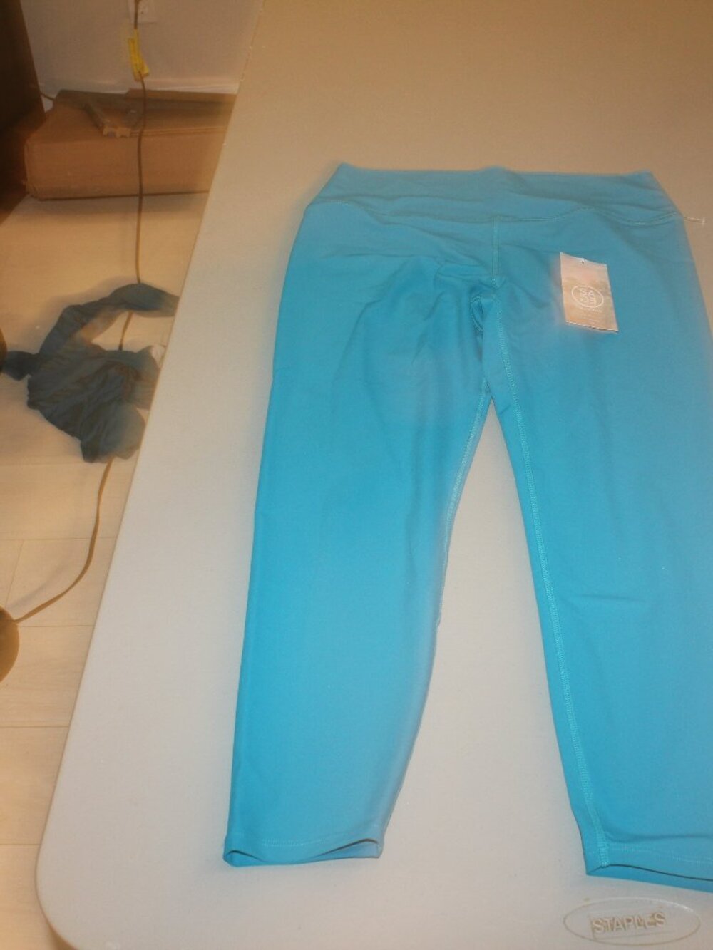 Mirage Blue Sage Collective Leggings Size XL New